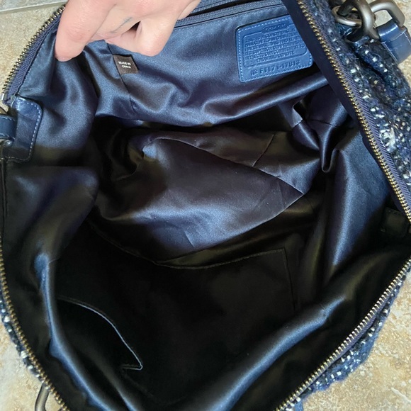 Coach Chelsea Emerson tweed satchel - Picture 4 of 9